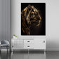 Wandbild Kunstwerk Tiger Gold Abstract