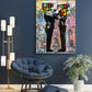 Wandbild Kunstwerk Zauberwürfel abstrakt Pop Art