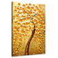 Wandbild Kunstwerk goldener Baum , Golden Tree Abstrakt, Natur