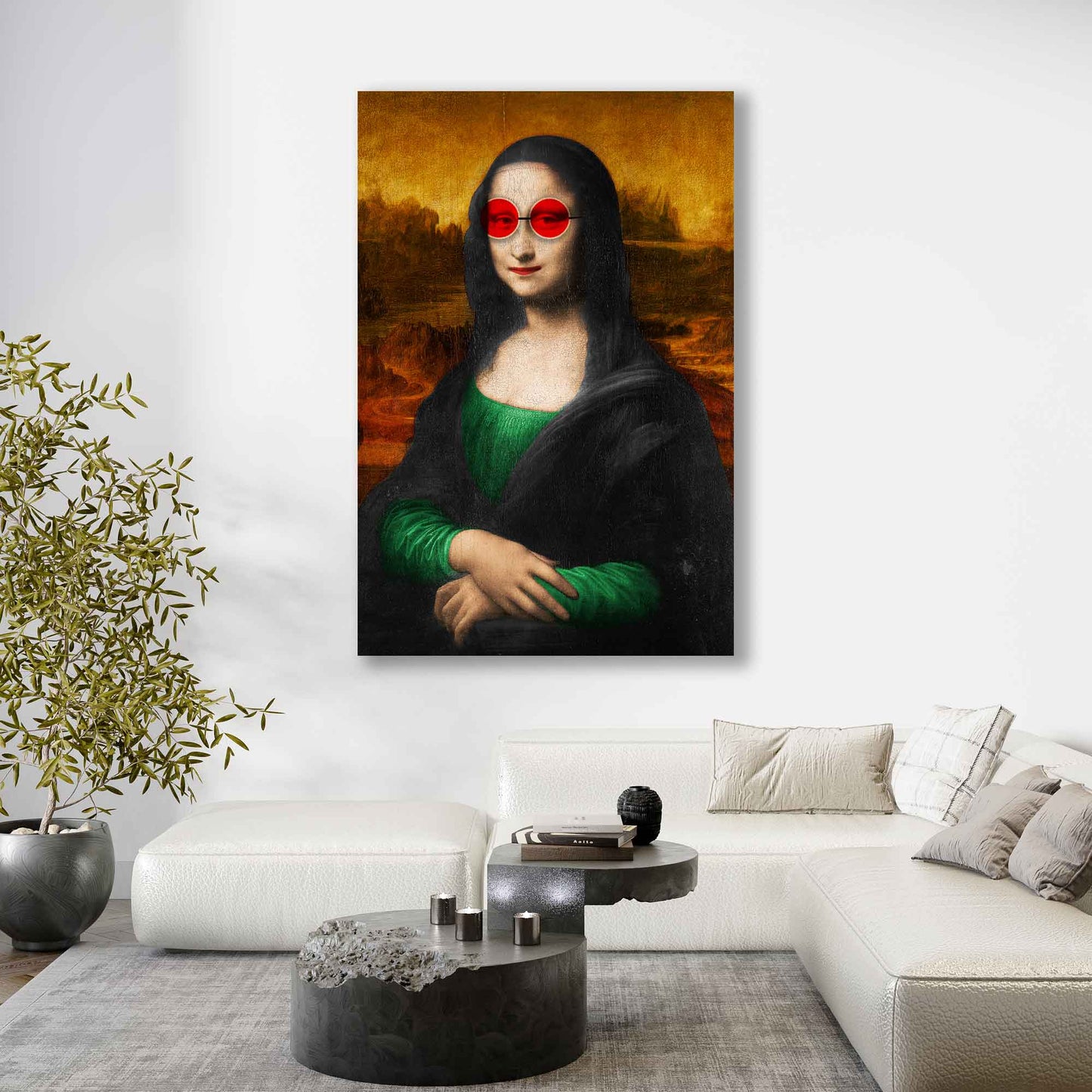 Wandbild Pop Art Kunstwerk Mona Lisa