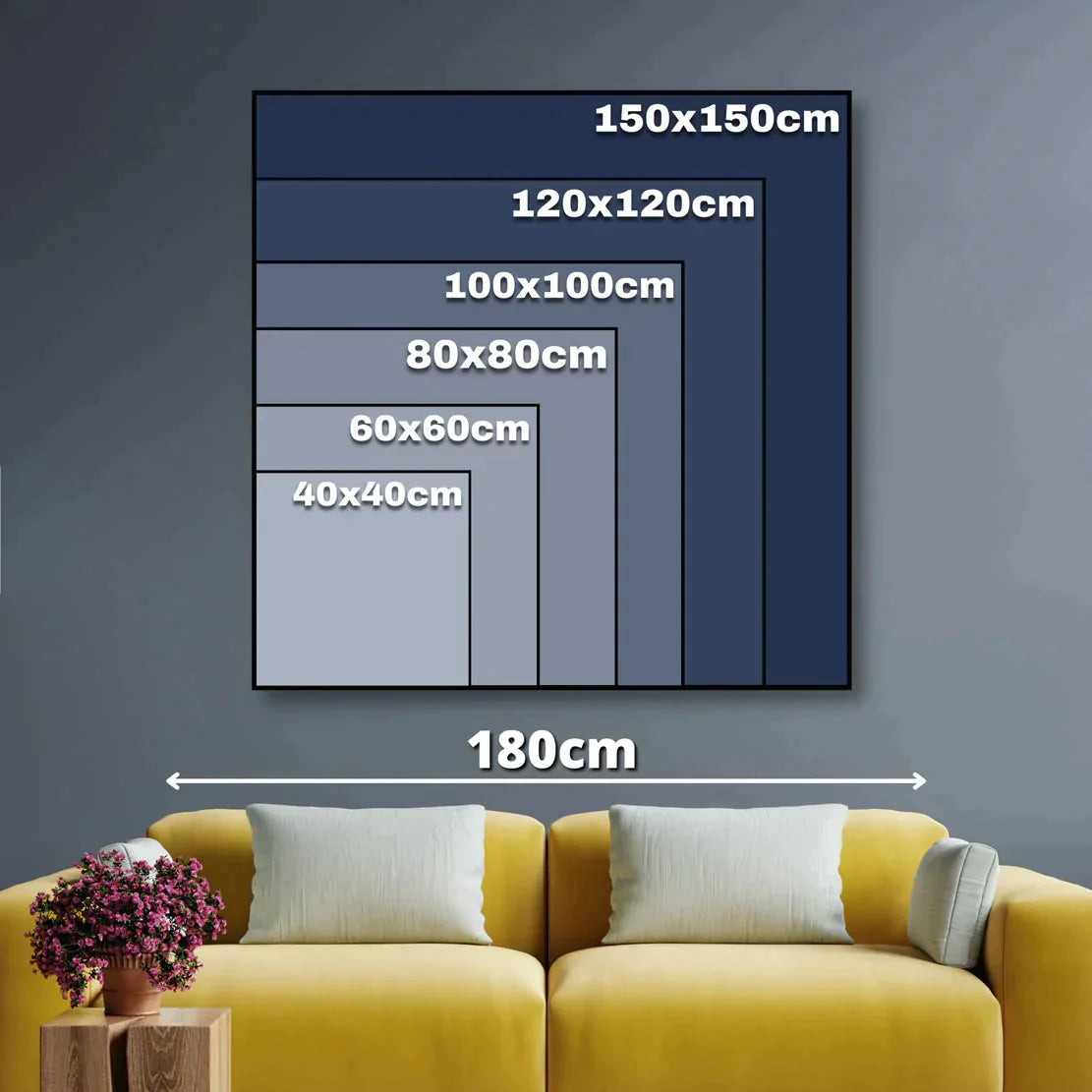 Wandbild Kunstwerk Motivation Uhr Gold Style